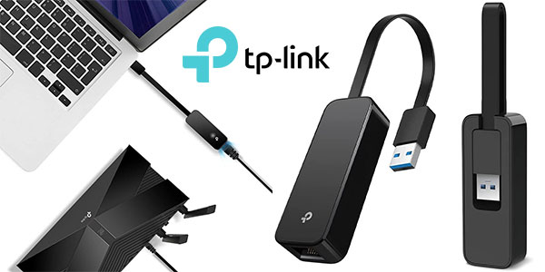 Chollo Adaptador de red TP-Link UE306 USB 3.0 a Ethernet Gigabit por sólo 10,99€ (-45%)