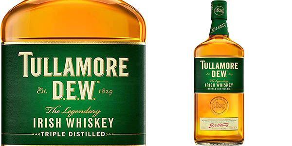 Chollo Whisky Tullamore Dew Irish Triple Destilado de 700 ml por sólo 14,19€ (-22%)