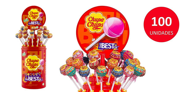 Chollo Tubo de 100 Chupa Chups por sólo 19,45€ (-20%)