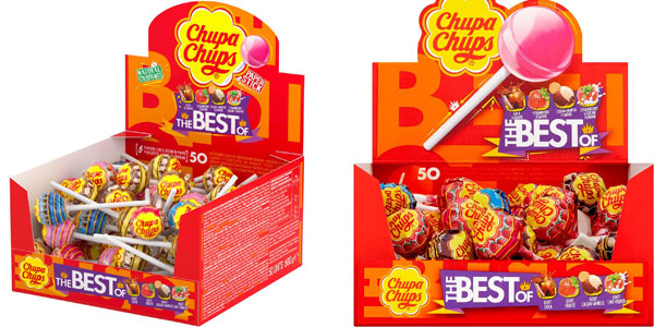 Chollo Display de 50 Chupa Chups sabores variados por sólo 11,70€ (-50%)