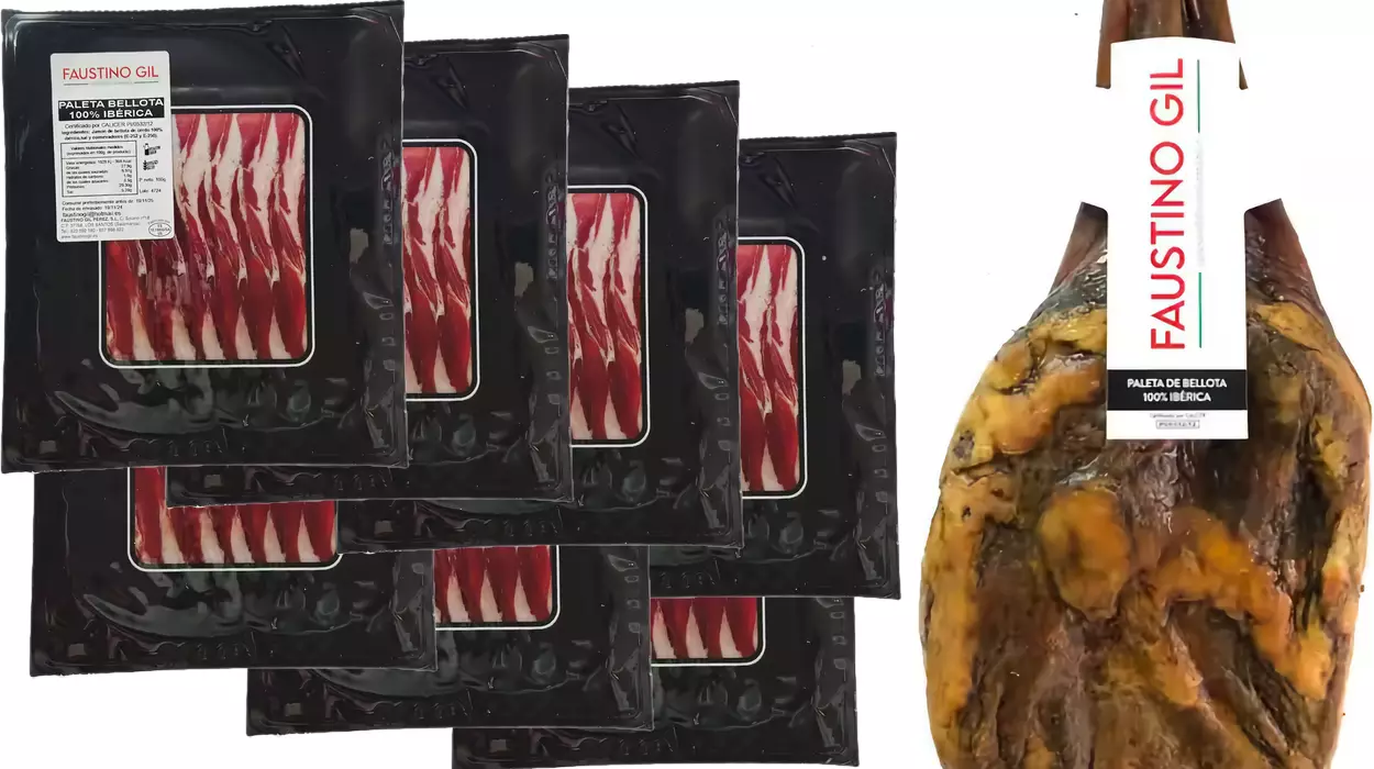Este pack de 7 sobres de paleta de bellota 100% ibérica Faustino Gil está listo para que lo disfrutes a un precio TOP