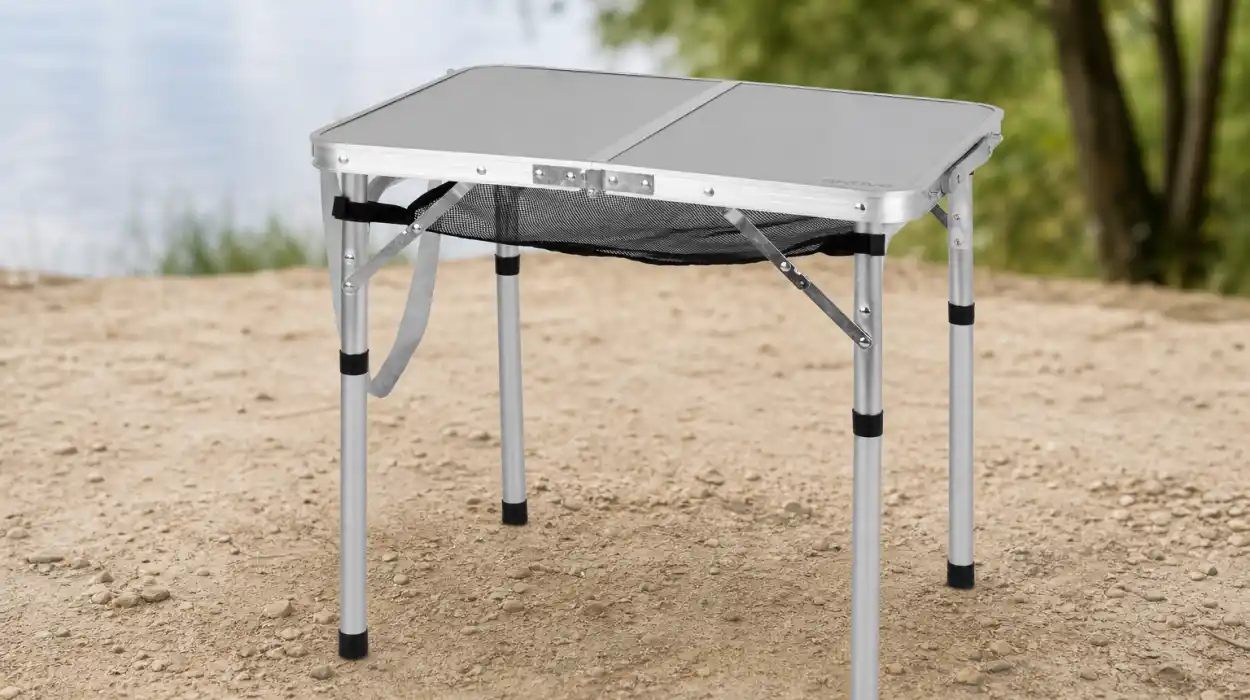 Mesa plegable Aktive para camping y picnic de 60 x 45 x 56 cm por sólo 16,59€ con cupón y envío gratis (-29%)