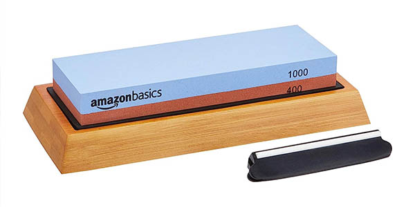 Chollo Piedra de agua para afilar cuchillos 400/1000 Amazon Basics por sólo 11,66€ (-20%)