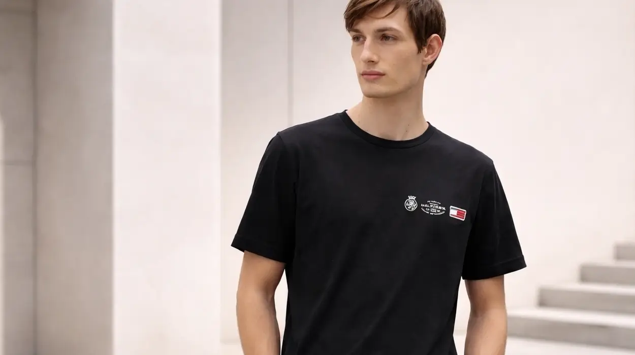 Renueva tus básicos de marca con esta camiseta Tommy Hilfiger Small Crest Outline rebajada a sólo 19,99€ (50% de descuento)