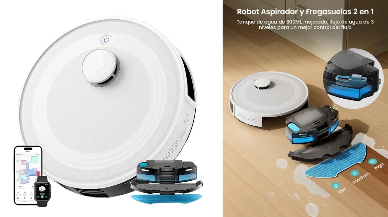 Chollo Robot aspirador y fregasuelos Lefant M2 por sólo 99,95€ con envío gratis (-55%)