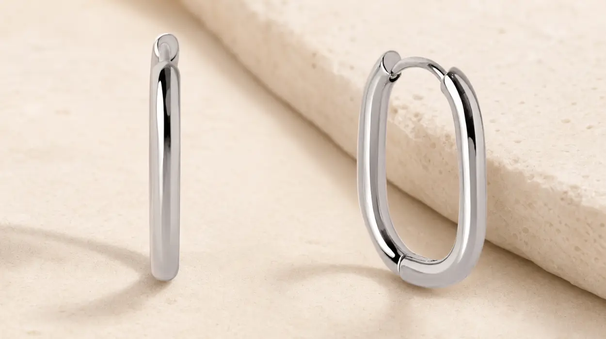 Pendientes Aro Bossa de Singularu, ovalados y de acero inoxidable para mujer por sólo 11,13€ (-44%)