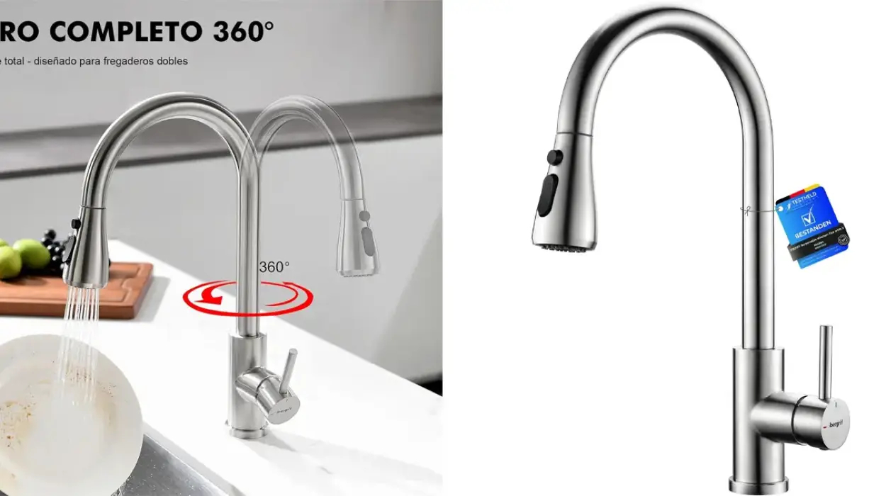 Este grifo extensible Ibergrif le dará un nuevo aire a tu cocina: es barato, duradero y fácil de instalar