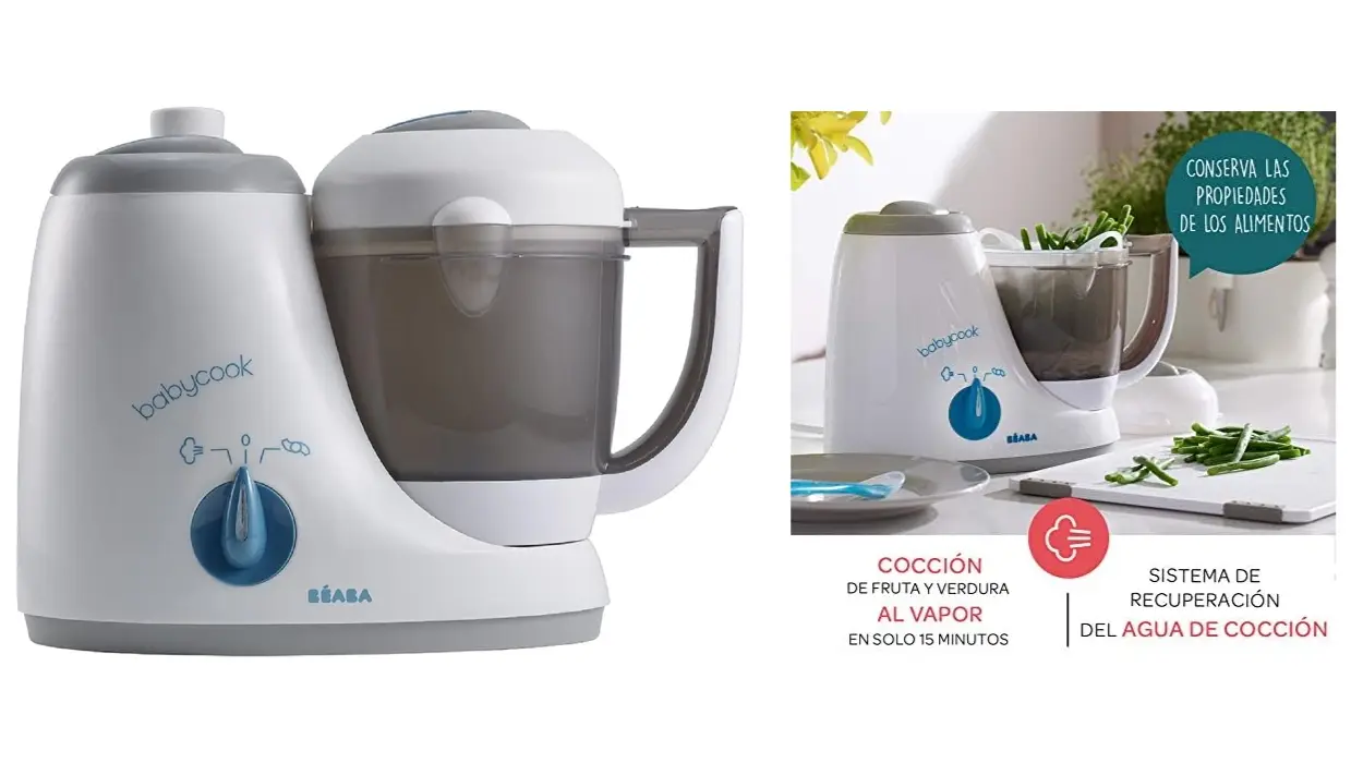Cocina casera rápida y saludable para bebés: Robot BÉABA Babycook 4 en 1, mezcla, cuece y más en 15 min por sólo 69,90€ (42% de descuento)