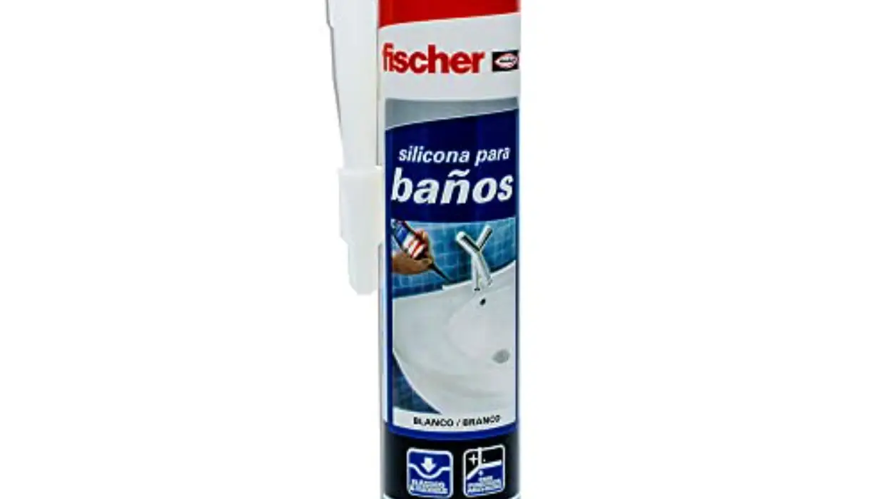 Silicona blanca antimoho Fischer para baños y cocinas de sellado rápido y fácil en 300 ml por sólo 4,99€ (-53%)