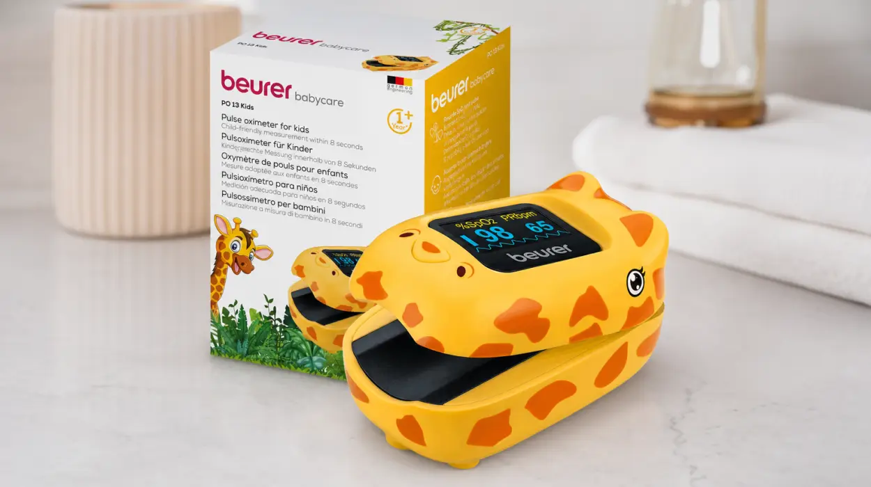 Oxímetro de pulso Beurer PO 13 Kids con diseño divertido para niños por sólo 20,29€ (-29%)
