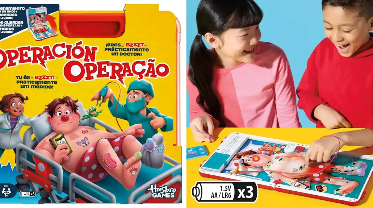 Chollo Juego de mesa electrónico Operación con estuche Todo en uno por sólo 19,49€ (-35%)