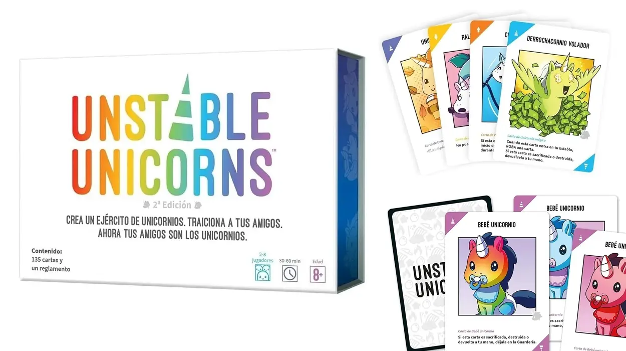 Crea un ejército de unicornios y traiciona a tus amigos: el descacharrante Unstable Unicorns ahora al mejor precio en Amazon