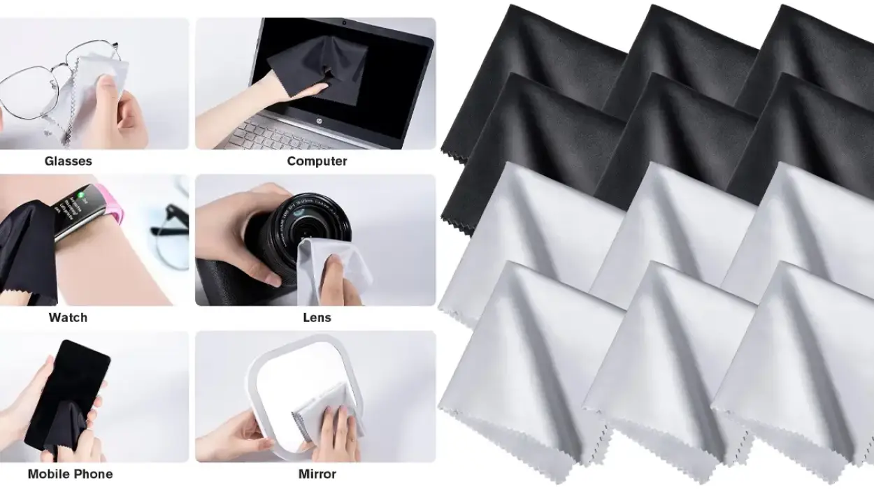 Olvídate de las gamuzas caras para gafas o pantallas: 12 paños de microfibra por sólo 55 céntimos cada uno