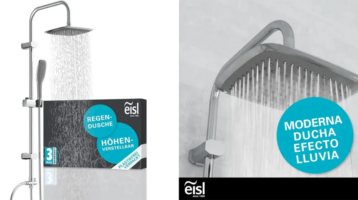Chollo Conjunto de ducha EISL Easy Fresh DX12006 sin grifo por sólo 39,59€ con envío gratis (-21%)