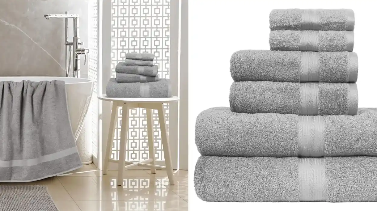 Renueva tu baño con este genial conjunto de 6 toallas Amazon Basics por menos de 18€