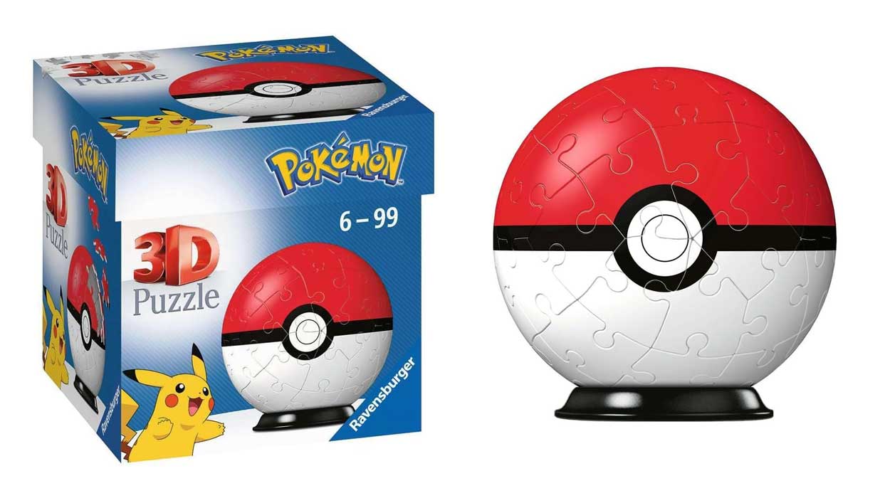 Chollo Puzle 3D Ravensburger Pokémon Pokeball de 55 piezas por sólo 7,49€ (-25%) ¡Top ventas!