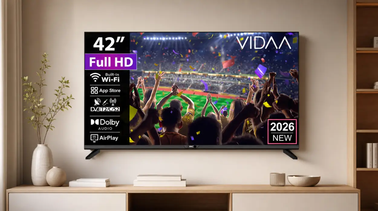 Smart TV HKC 42Q1L FHD de 42 pulgadas con sistema VIDAA por sólo 119,39€ con cupón y envío gratis (-57%)