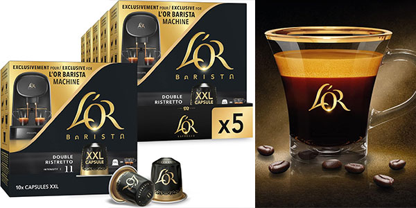 Chollo Pack de 50 cápsulas de café L’or Barista Double Ristretto por sólo 28,28€ (-15%)