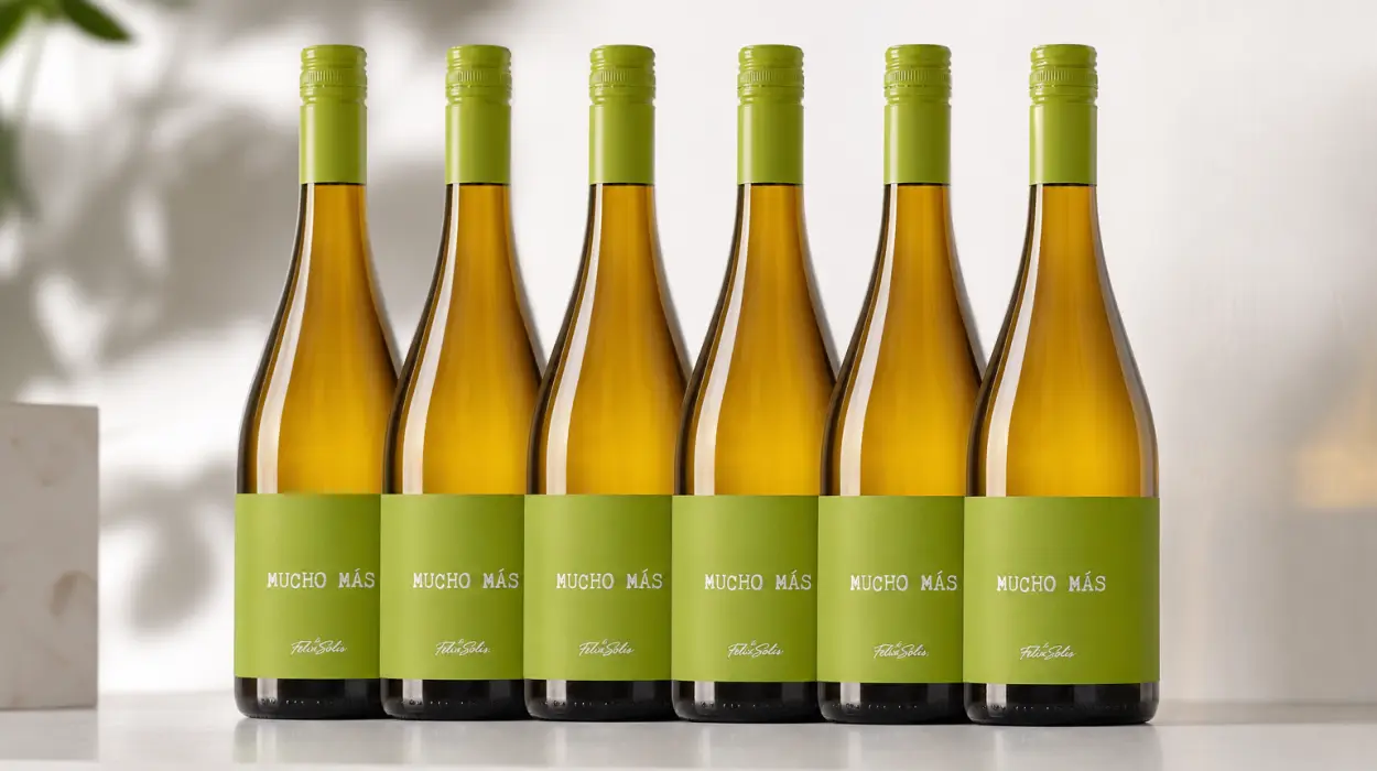 Pack x6 botellas de vino Mucho Más Blanco de 750 ml por sólo 26,67€ (-26%)