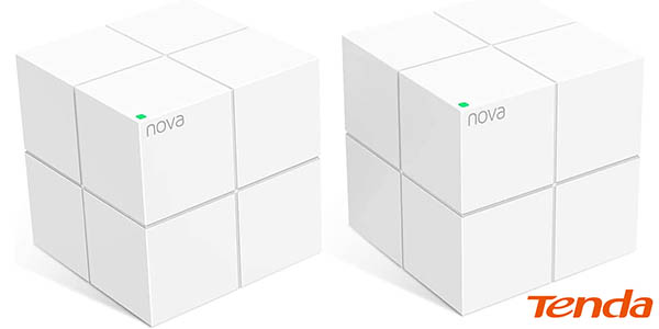Chollo Pack 2x Tenda Nova MW6 WiFi Mesh para crear redes de hasta 330 m² por sólo 64,99€ con envío gratis (-19%)