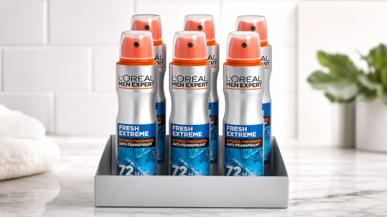 Pack x6 desodorantes en spray L’Oréal Men Expert Fresh Extreme de 150 ml para hombre por sólo 12,47€ (-28%)