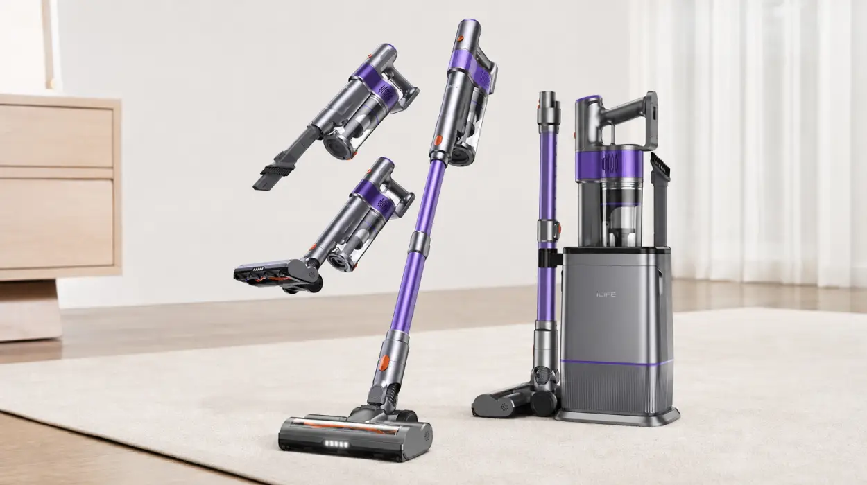 Aspiradora de mano ILIFE H90 Pro con estación de carga y recogida de polvo 2 en 1 por sólo 82,48€ con cupón y envío gratis (-69%)