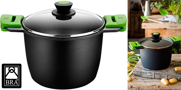 Chollo Olla alta Bra Prior de 24 cm con tapa de cristal por sólo 33,29€ con envío gratis (-27%)