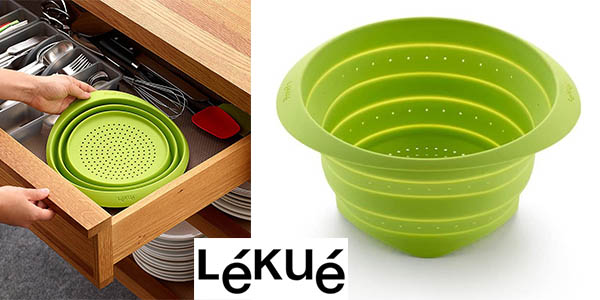 Chollazo Colador de silicona Lékué de 23 cm por sólo 11,51€ (11% de descuento)