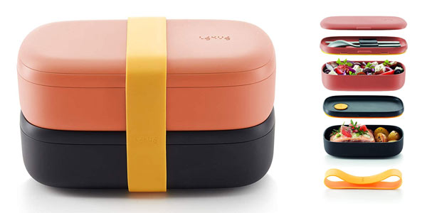 Chollo Pack Recipiente hermético para alimentos Lékué LunchBox To Go por sólo 17,49€ (-35%)