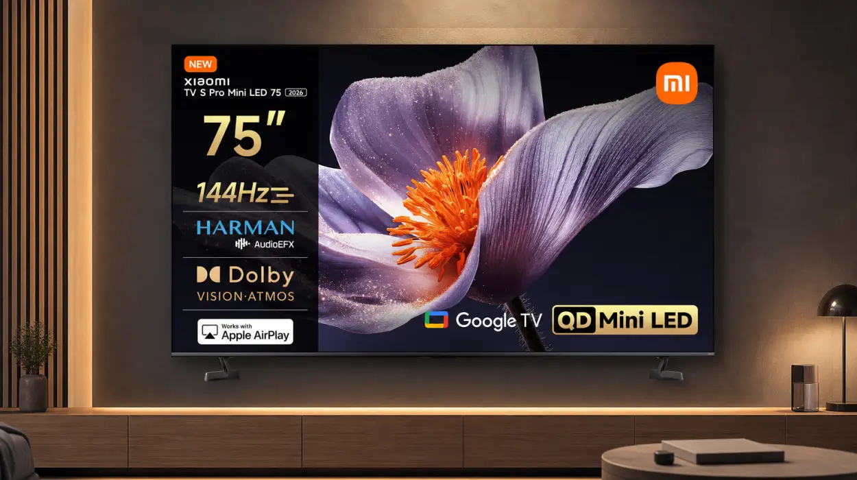 Smart TV Xiaomi TV S Pro Mini LED 75 4K de 144Hz con Harman Audio y modo gaming por sólo 883,47€ con envío gratis (-20%)