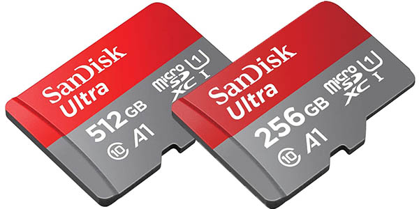 Chollo Tarjeta microSDXC SanDisk Ultra de 256 GB por sólo 48,39€ con envío gratis (-10%)