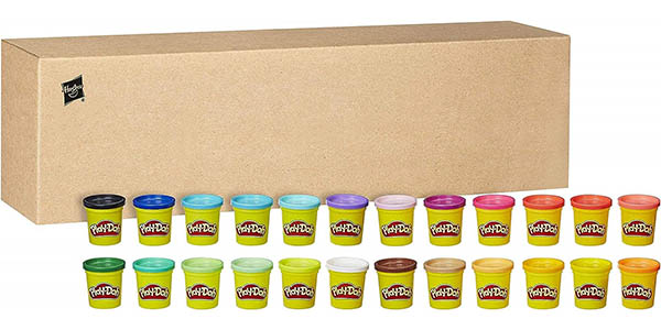Chollo Pack de 24 botes de plastilina Play-Doh (2.490 gramos en total) por sólo 13,49€ (-17%)