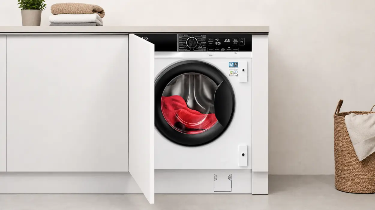 Lavadora AEG LFN8E8436C integrable de 8 kg con función vapor por sólo 610,74€ con envío gratis (-38%)