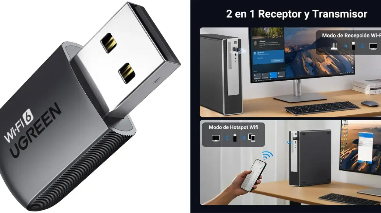 Chollo Adaptador USB UGREEN WiFi 6 AX900Mbps por sólo 9,01€ (-40%)