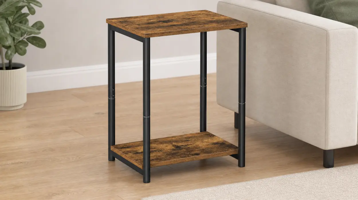 Mesa auxiliar Vasagle de 2 niveles ideal para el sofá por sólo 23,99€ (-20%)