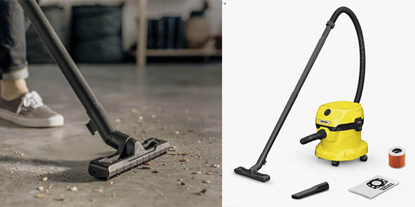 Chollo Aspirador multiusos Kärcher WD 2 Plus V en seco y húmedo por sólo 56€ con envío gratis (-20%)