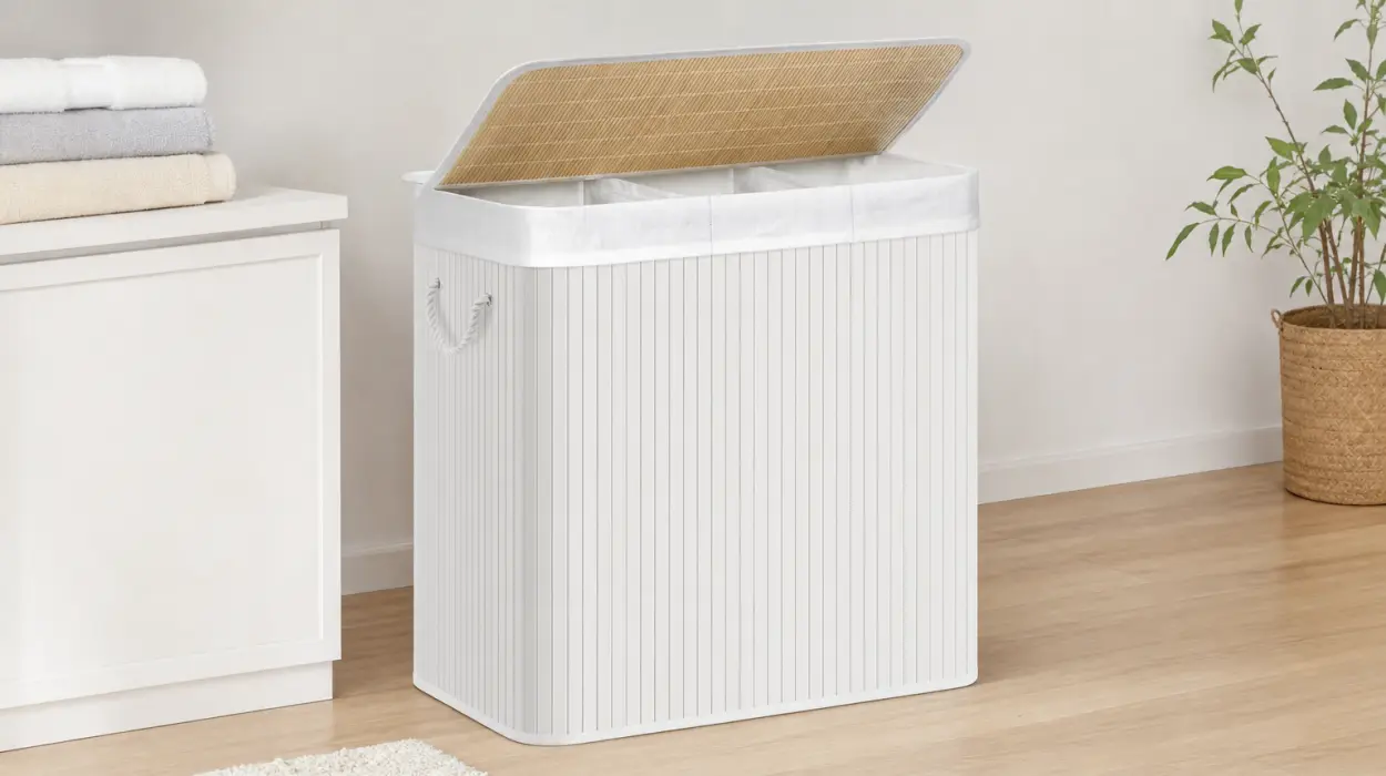 Cesto para ropa sucia Songmics de 150 l con 3 compartimentos por sólo 28,37€ (-23%)