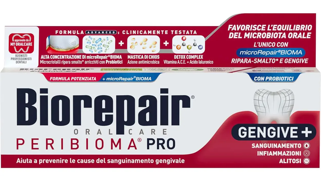 Chollo Pasta de dientes Biorepair Peribioma Pro para el equilibrio de la microbiota por sólo 4,80€ (-16%)