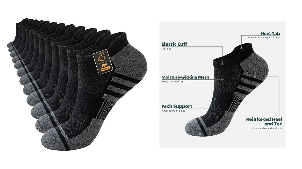 Aprovecha este ofertón para comprar 6 pares de calcetines deportivos antiampollas a un precio buenísimo (1,54€ el par)