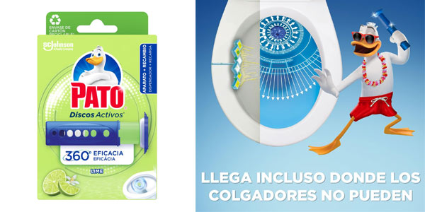Chollo Aplicador Pato WC Discos Activos + recambio por sólo 2,29€ (-34%)