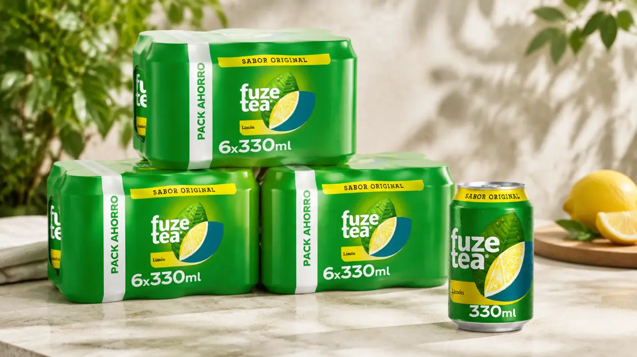 Pack x6latas de Fuze Tea Original sabor limón de 330 ml por sólo 3,63€ (-37%)
