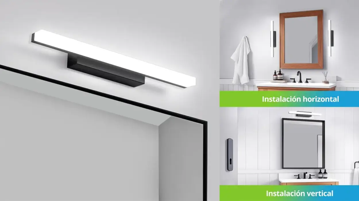 El aplique LED para baño más vendido de Amazon: 800 lúmenes y fácil instalación con un 33% de descuento