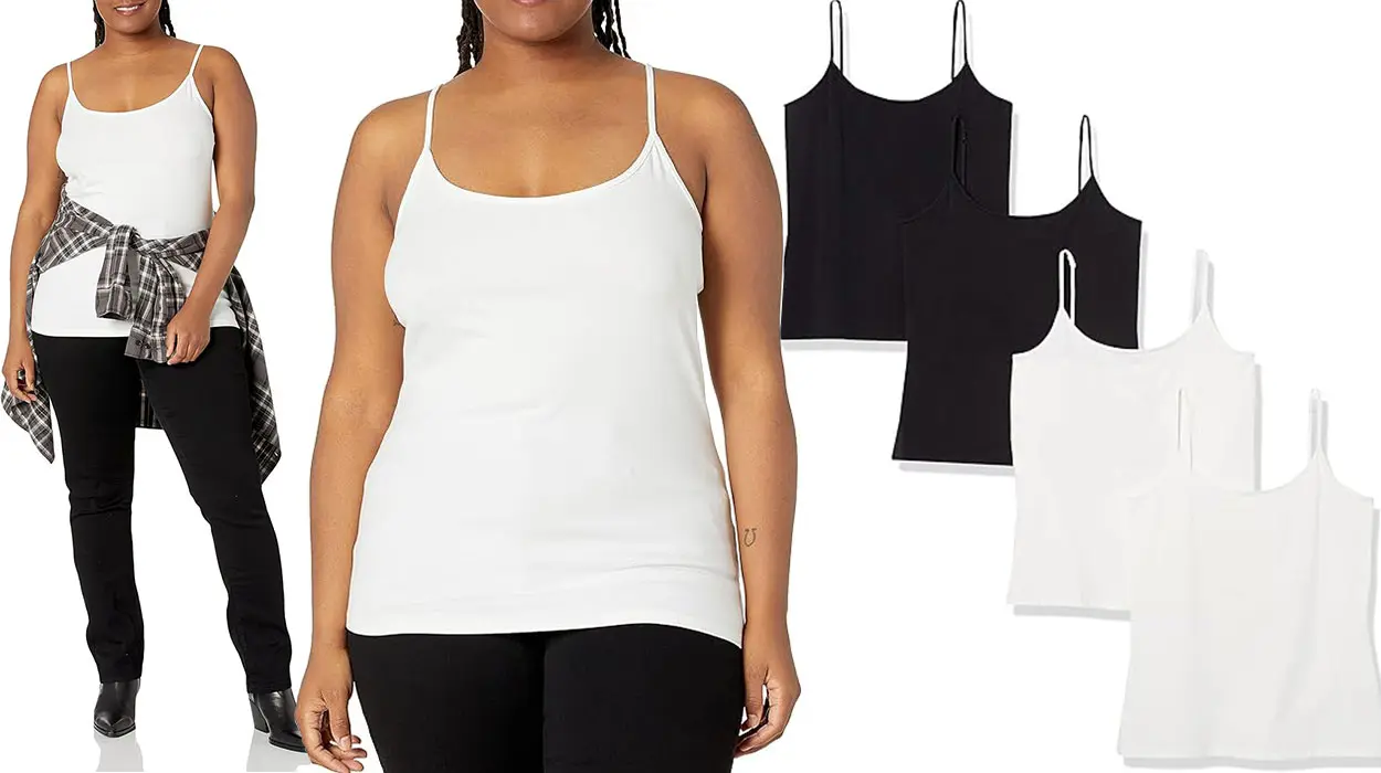 Chollo Pack x4 Camisola entallada Amazon Essentials para mujer por sólo 15,63€ (-40%)