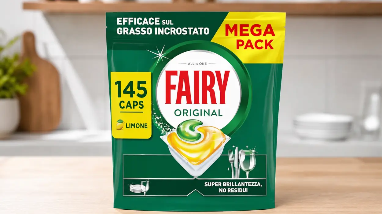Pack x145 cápsulas Fairy Original Todo en Uno para lavavajillas por sólo 22,09€ (-31%)
