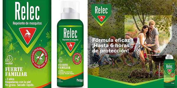 Chollo Repelente antimosquitos Relec Fuerte Familiar aerosol por sólo 10,04€ (-20%)