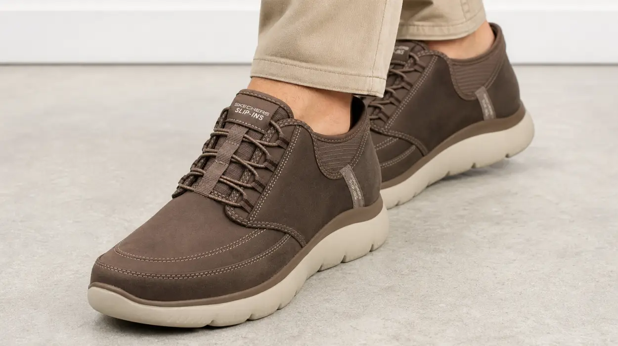 Zapatillas Skechers Summits Siegul Slip-In para hombre, sin cordones y con plantilla viscoelástica por sólo 59,42€ con envío gratis (-34%)