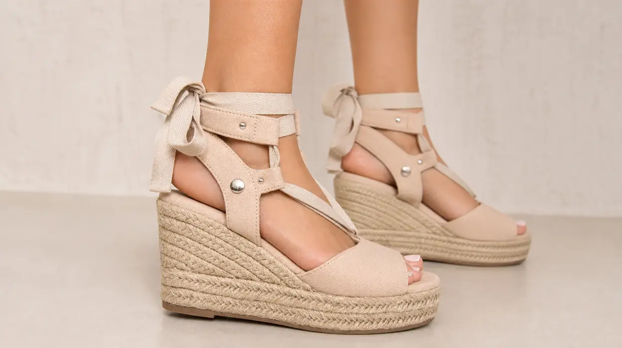 Sandalias Refresh con cuña de yute y tiras al tobillo para mujer por sólo 29,95€ con envío gratis (-40%)