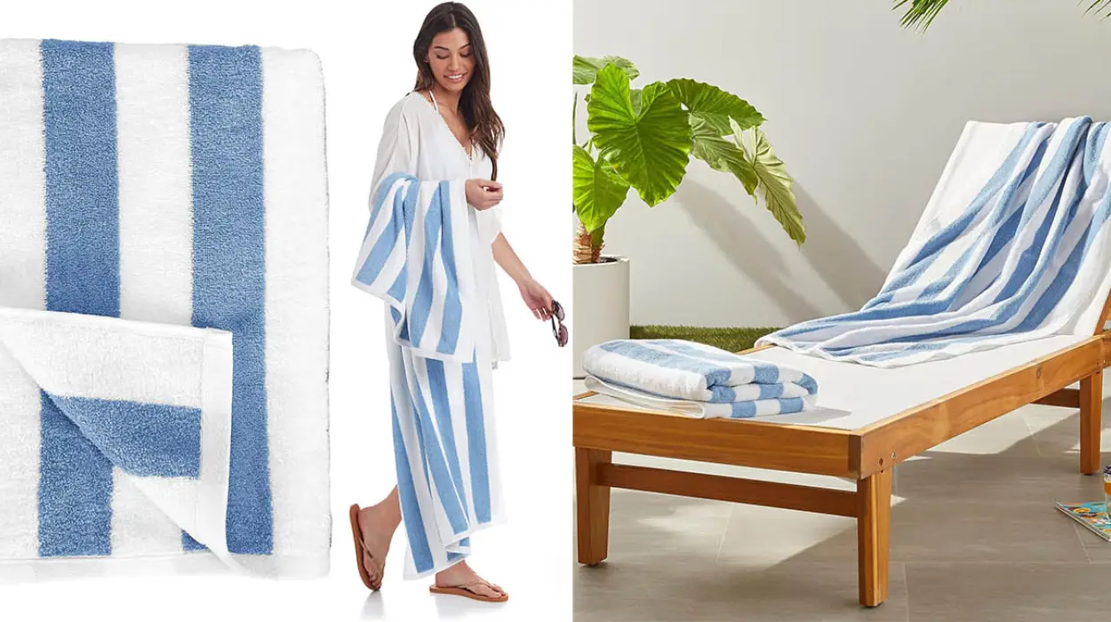 Chollo Pack x2 Toallas de playa Cabana Amazon Basics por sólo 15,88€ (-48%) ¡Solo 7,94€ cada una!