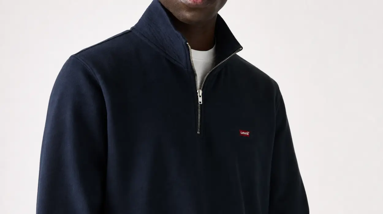Sudadera Levi’s Original de cuello alto con cremallera 1/4 para hombre por sólo 32,50€ con envío gratis (-50%)
