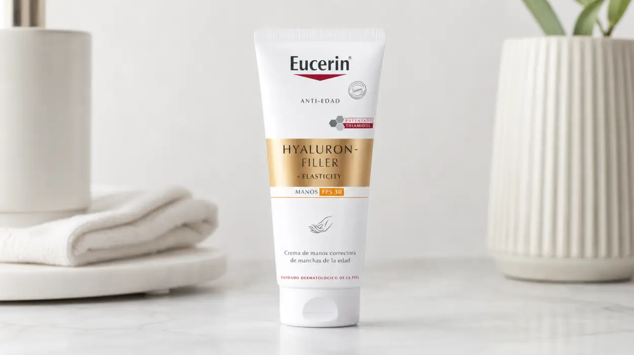 Crema de manos Eucerin Hyaluron-Filler + Elasticity FPS 30 de 75 ml por sólo 9,99€ (-34%)